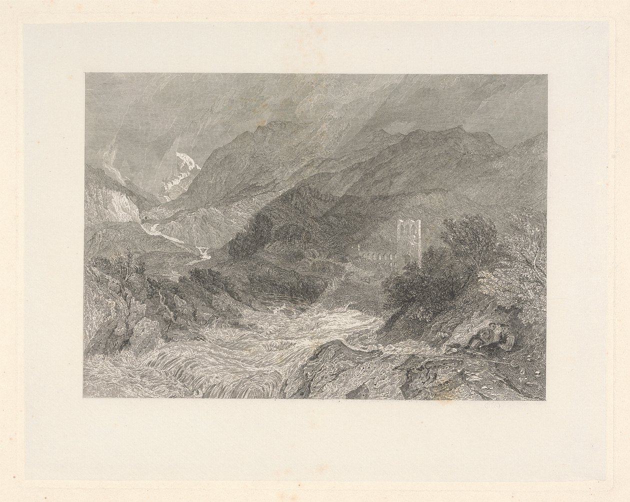 Llanthony, Monmouthshire af James T. Willmore