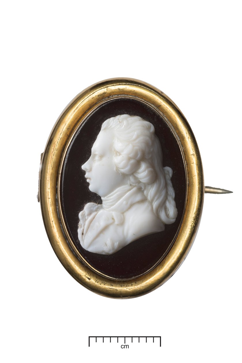 George IV som prins af Wales, ca. 1790 (guld og hvidt glas) af James Tassie