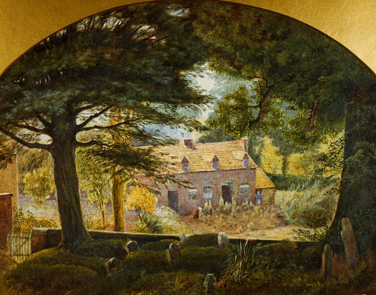 Ser fra Northfield Churchyard, 1874 af James Thomas Watts