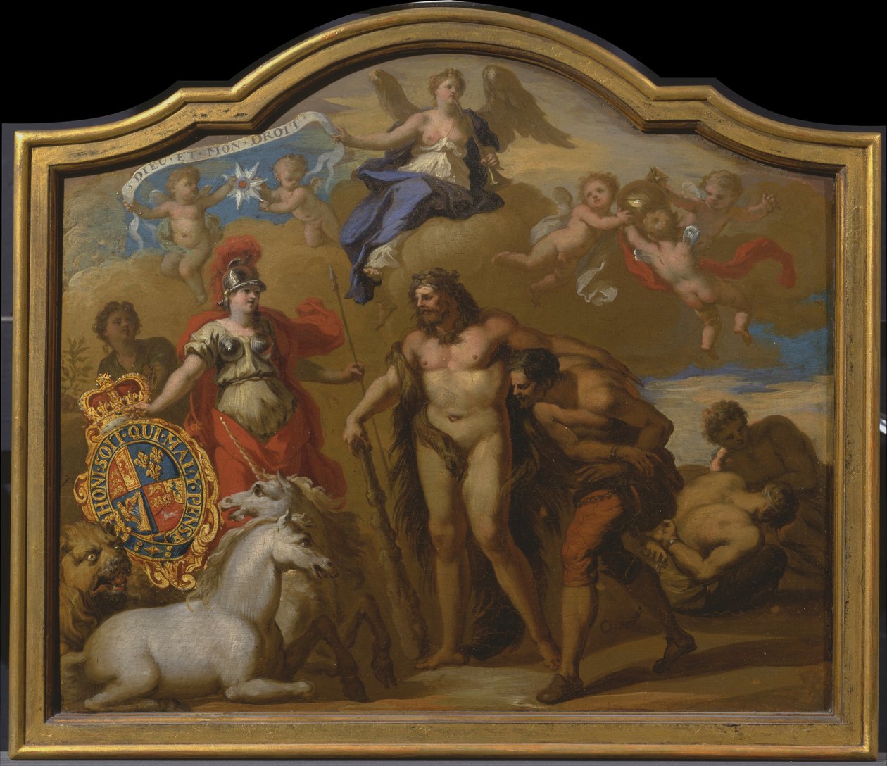 Allegory of the Power of Great Britain by Land, design til et dekorativt panel til George I
