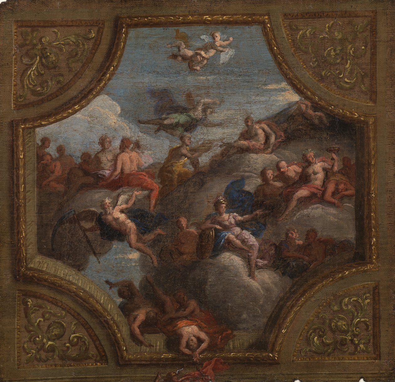 Skitse til en loftsdekoration, 1700 af James Thornhill