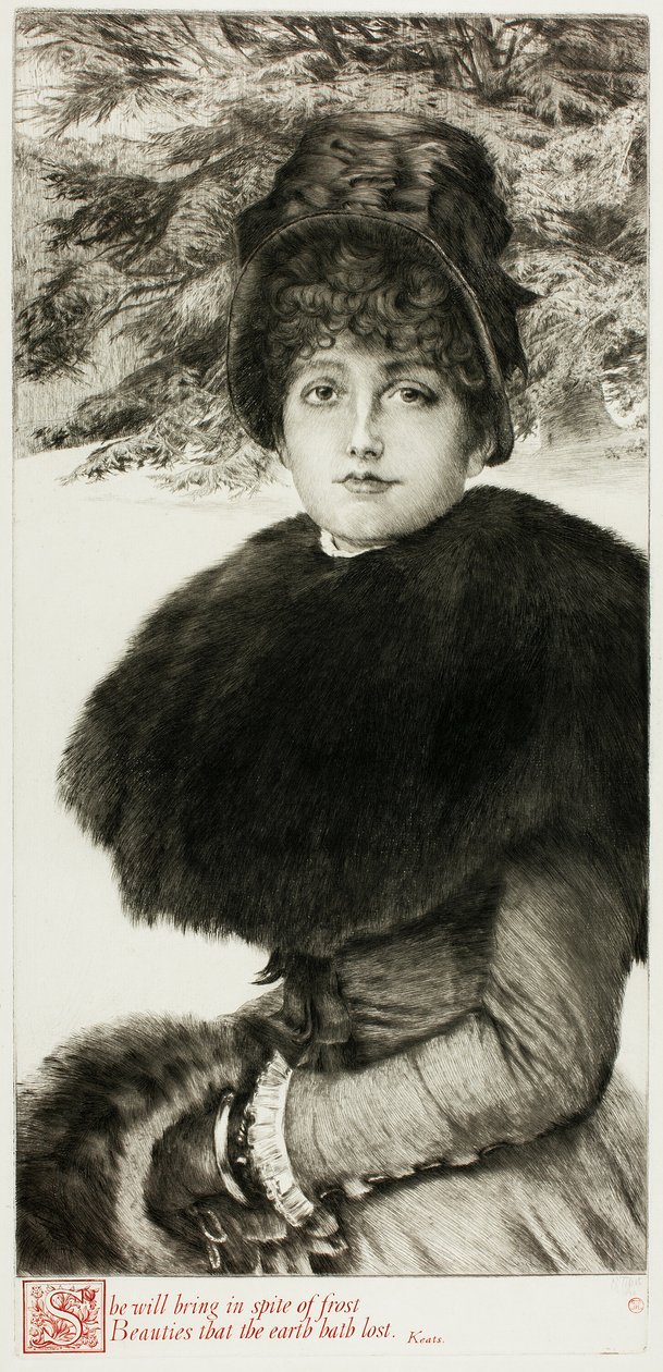 En tur i sneen af James Tissot
