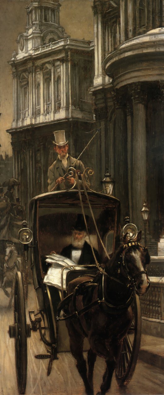 Går i gang med forretningen af James Tissot