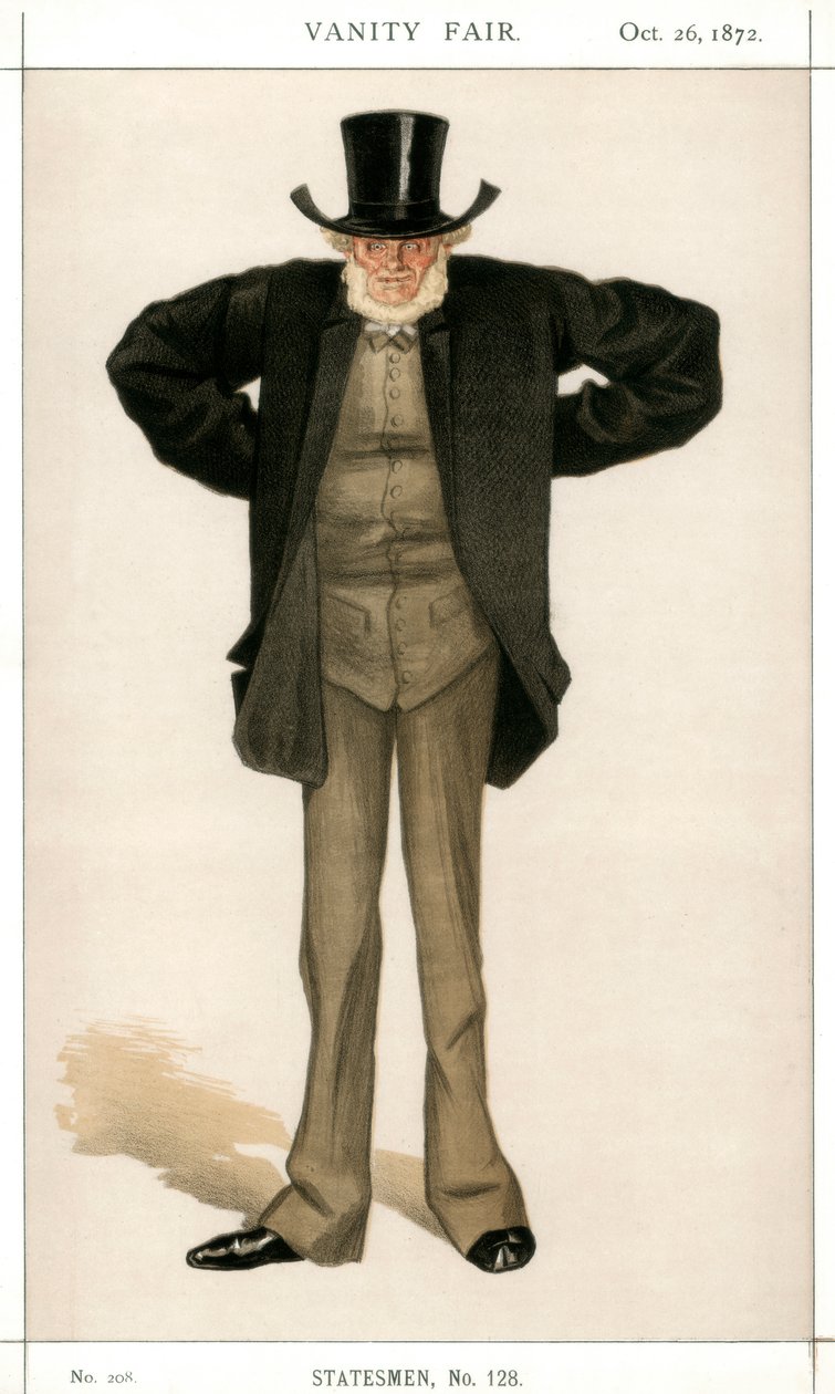 Newcastle on Tyne, Joseph Cowen, britisk politiker, 1872. af James Jacques Joseph Tissot