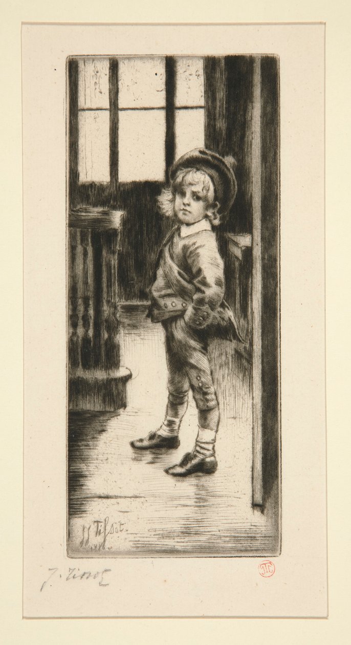 Sa Premi?re Culotte [Første par ridebukser] af James Tissot