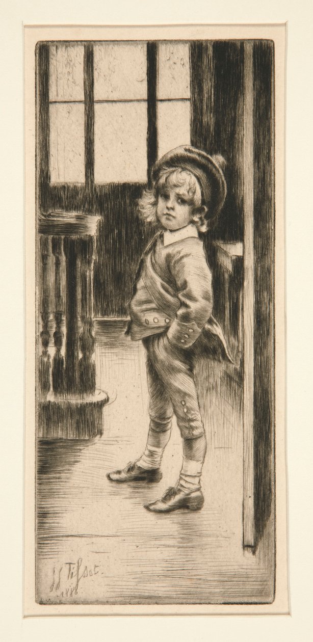 Sa Premi?re Culotte [Første par ridebukser] af James Tissot