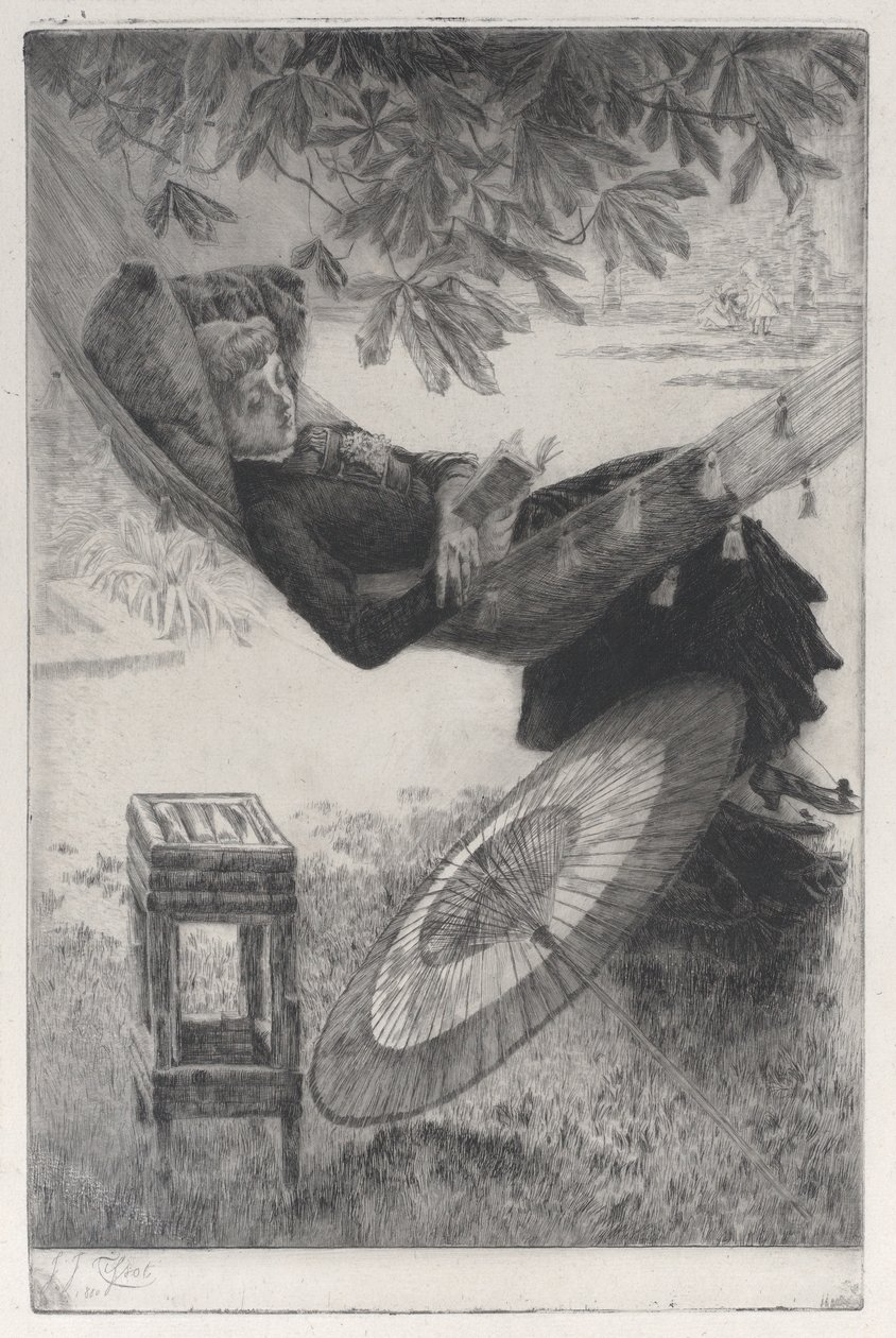 Hængekøjen, 1880. af James Tissot