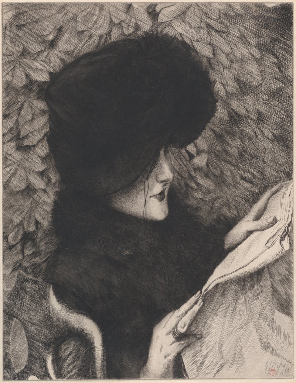 Avisen, 1883. af James Tissot