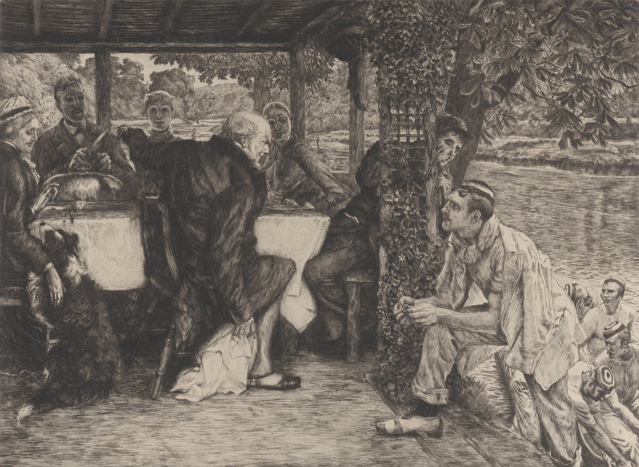 Lignelsen om den fortabte søn, nr. IV: Den fede kalv, 1882. af James Tissot