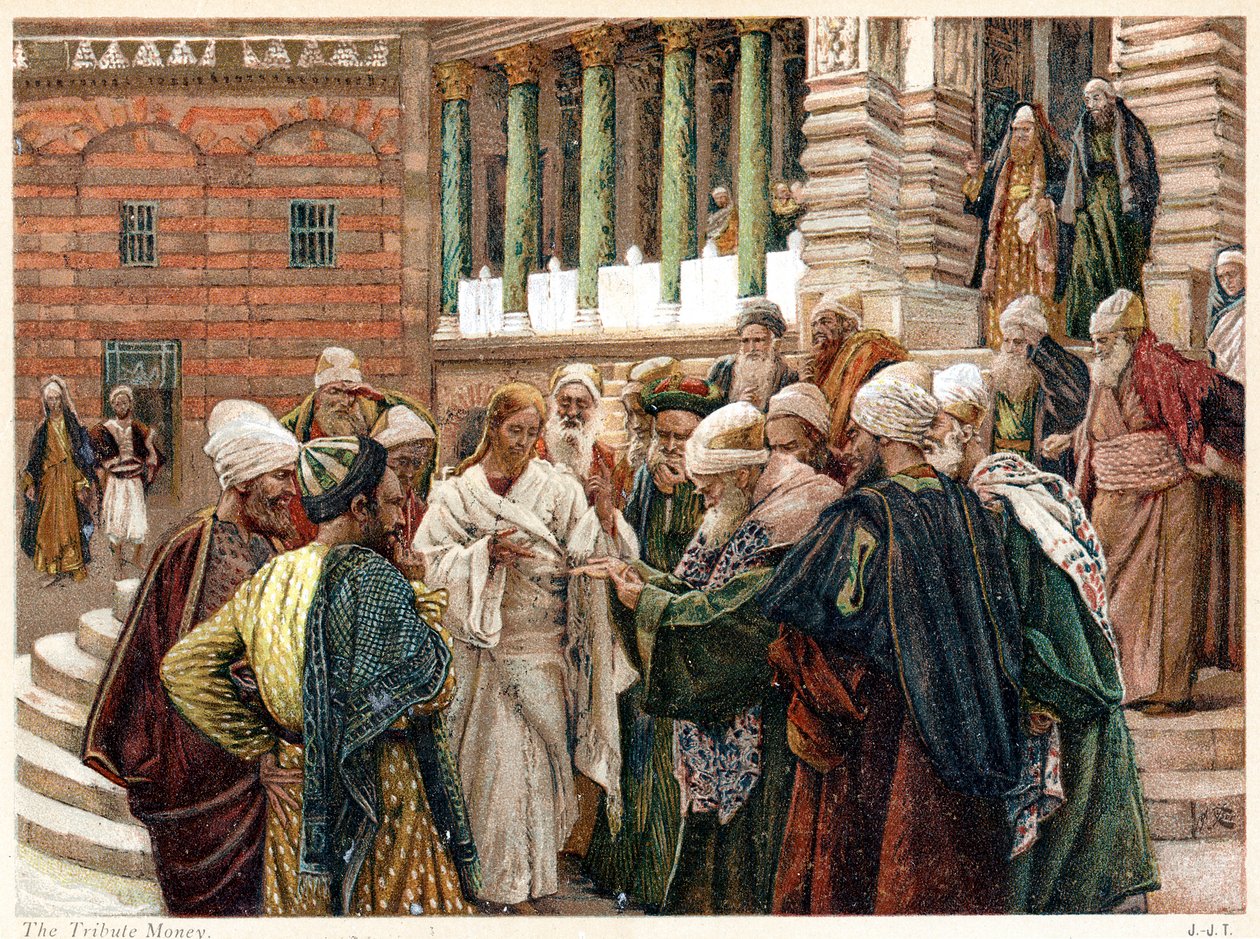 Hyldestpengene, c1890 af James Tissot