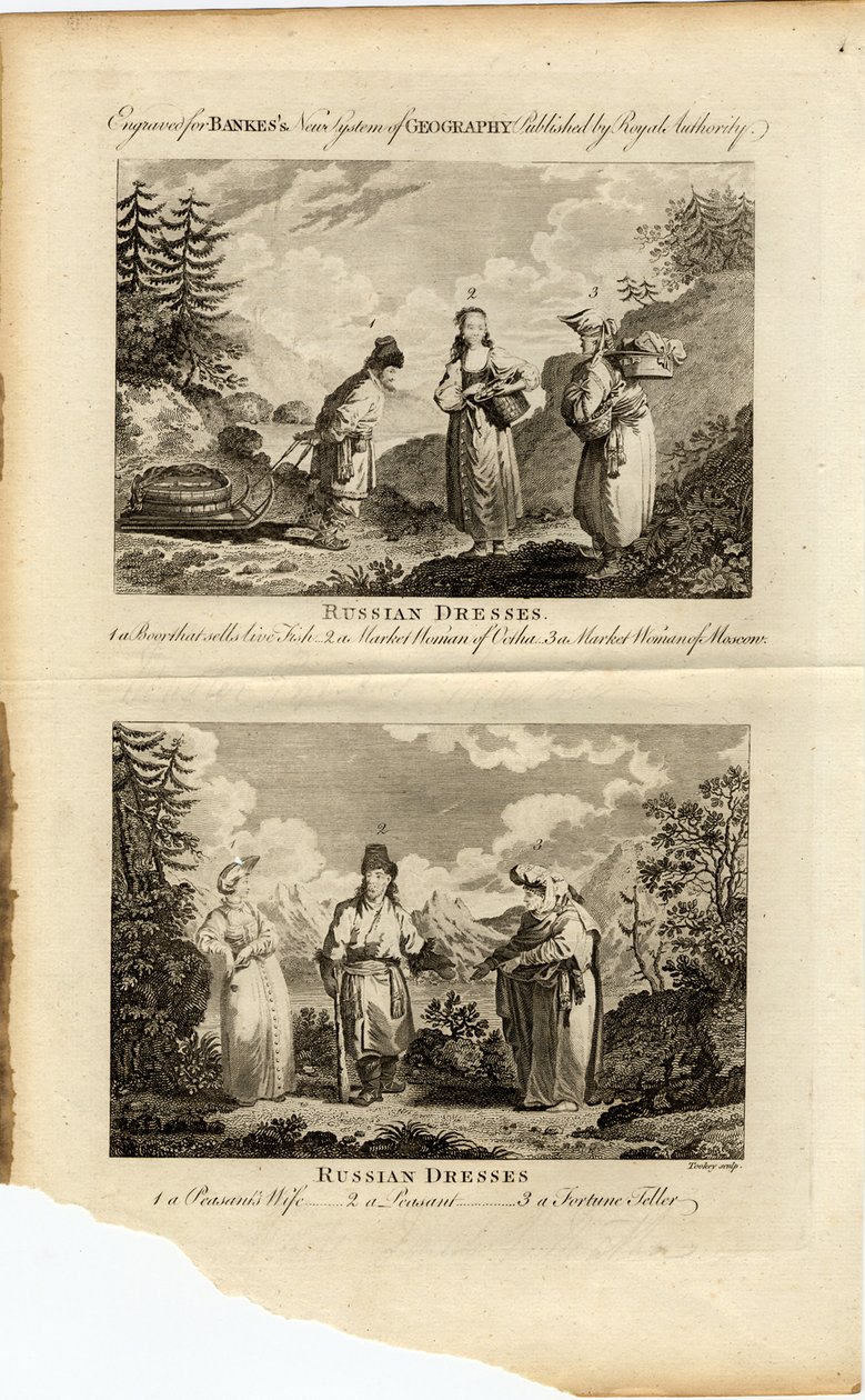 Russiske kjoler, ca 1775 af James Tookey