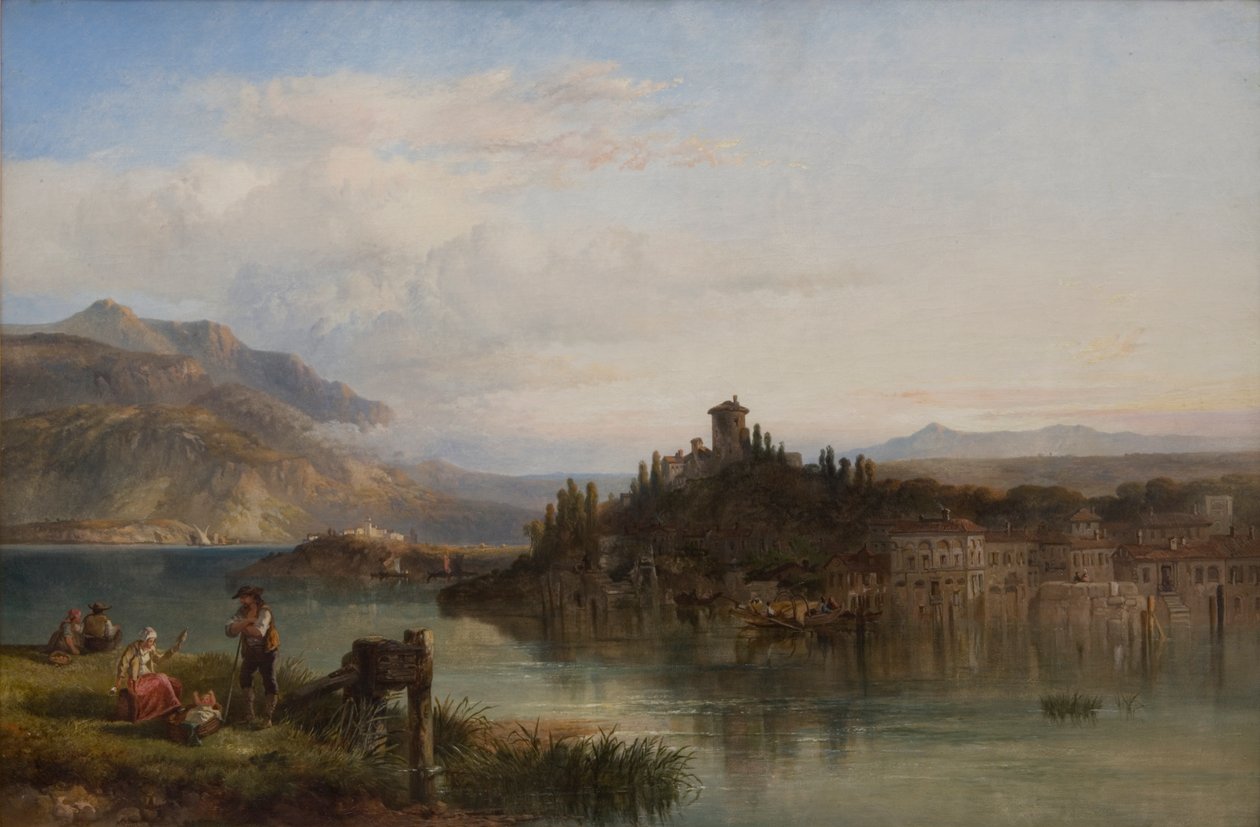 Morgen ved Gardasøen, Italien, 1861 af James Vivien de Fleury