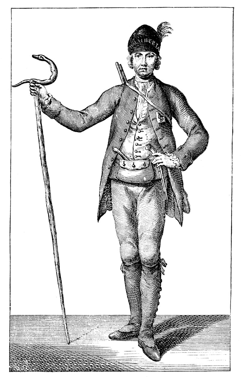 James Boswell, esq i en bevæbnet korsikansk høvdings kjole, 1769. af James Wale