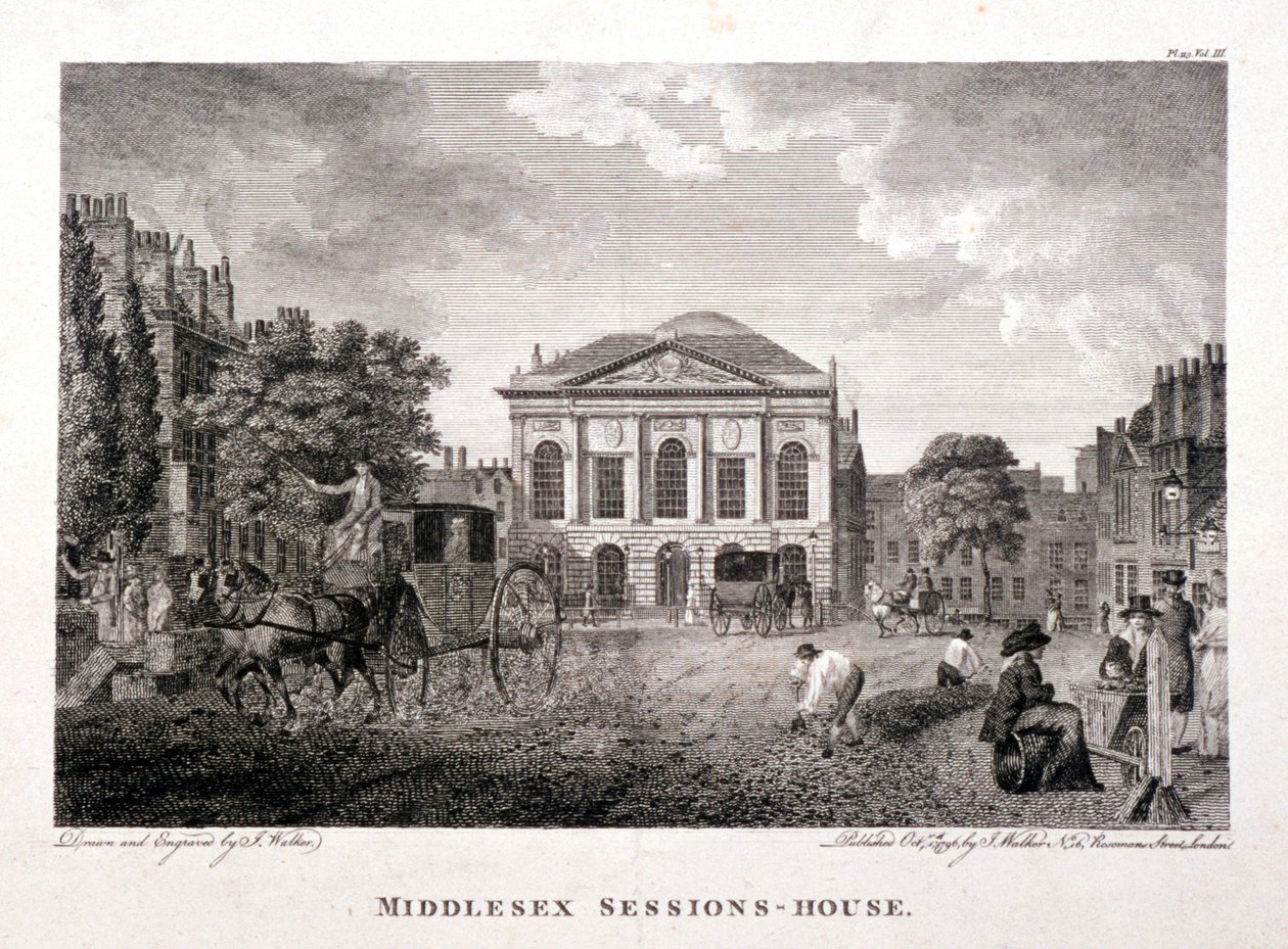 Clerkenwell Green, Finsbury, London, 1796 af James Walker