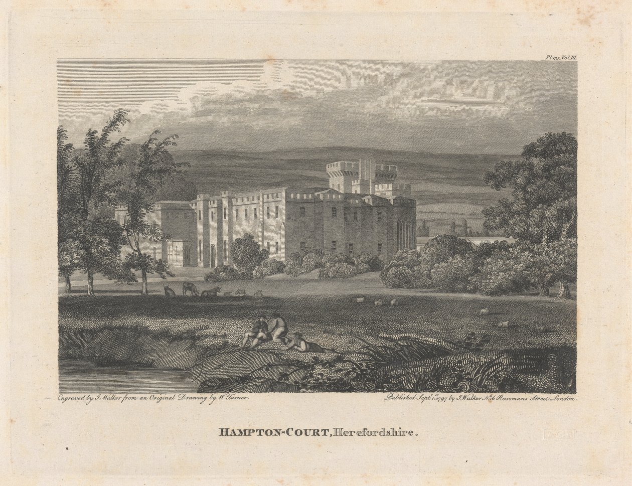 Hampton Court, Herefordshire af James Walker