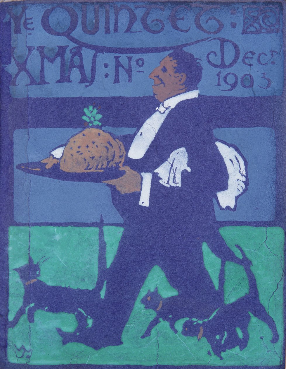 Frontispice til Kvintetten, december 1903 (wc på papir) af James Wallace
