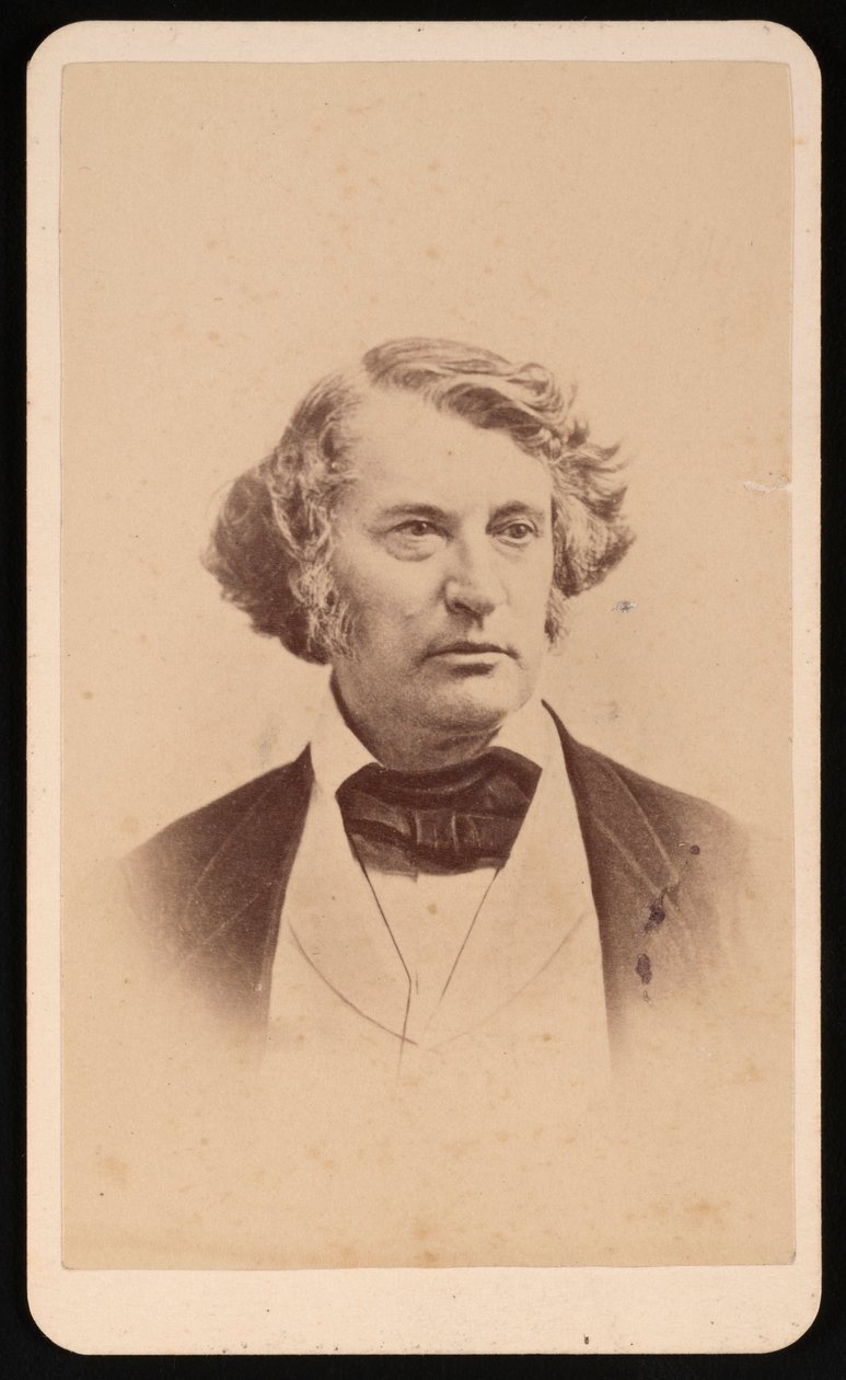 Portræt af Charles Sumner 1811-1874, før 1874. af James Wallace Black