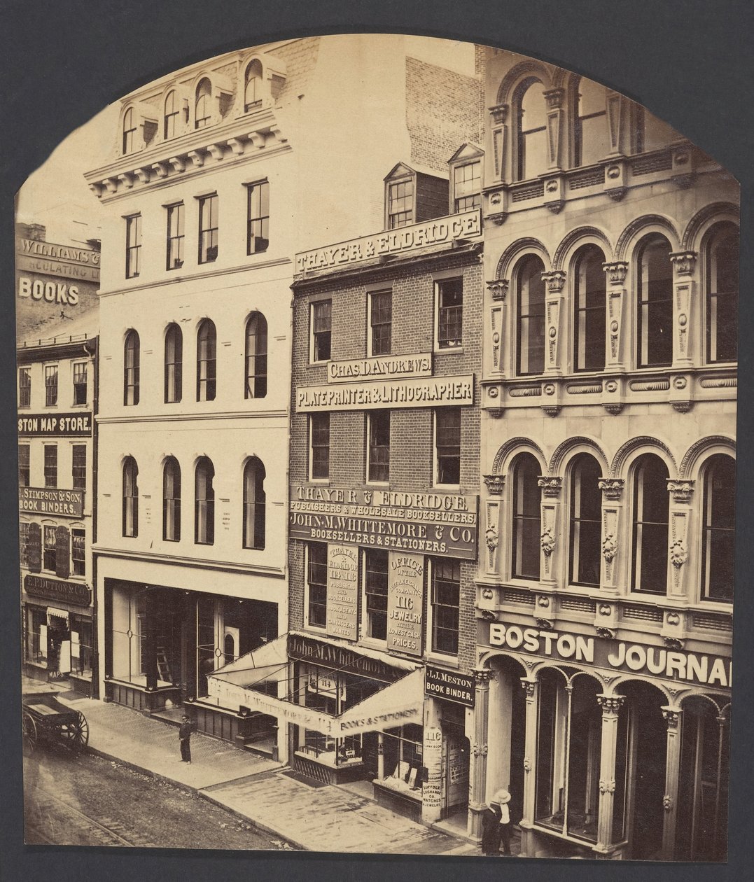 Washington Street, Boston, ca. 1860. af James Wallace Black