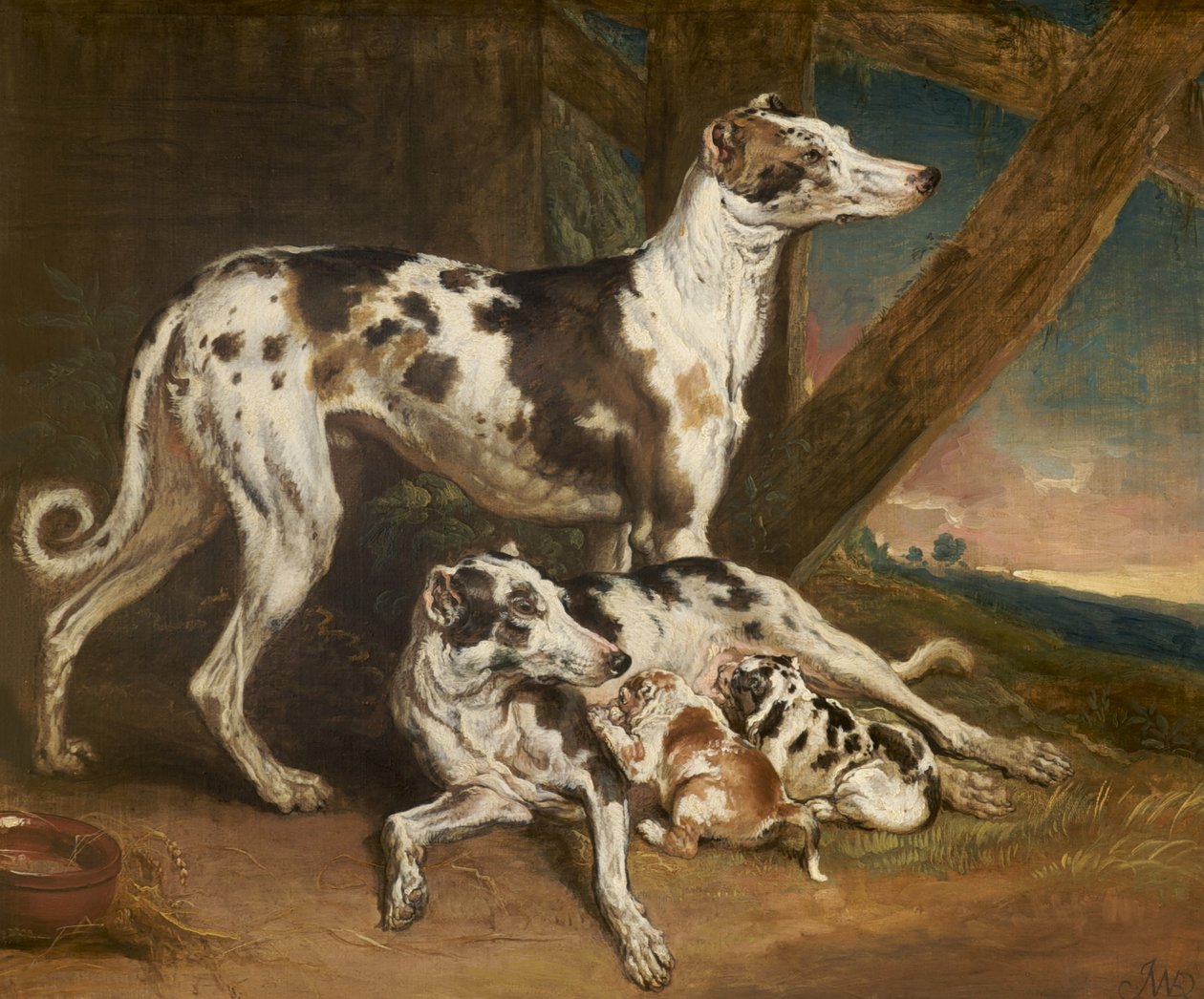 Dalmatiske hunde af James Ward