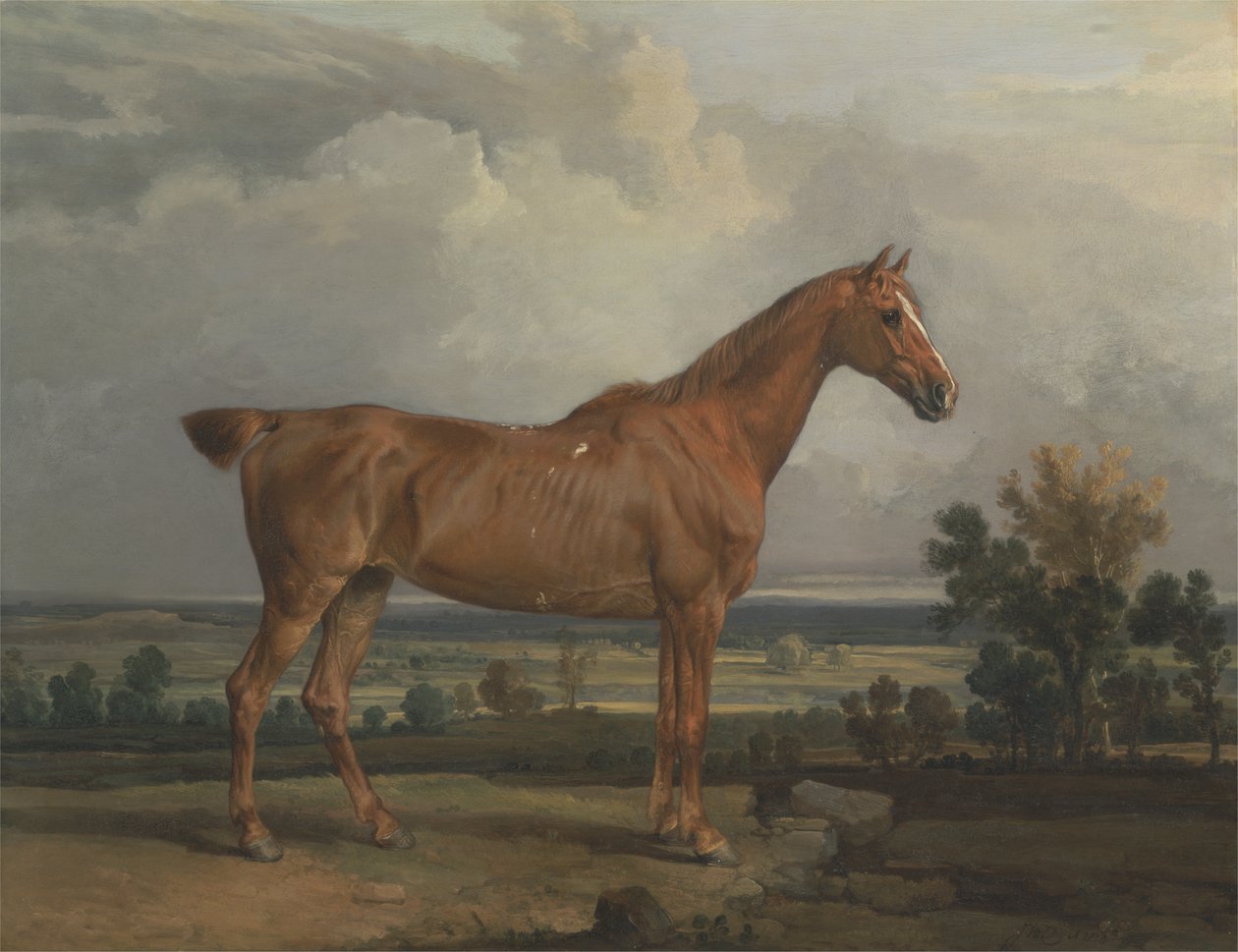 Jæger i et landskab af James Ward