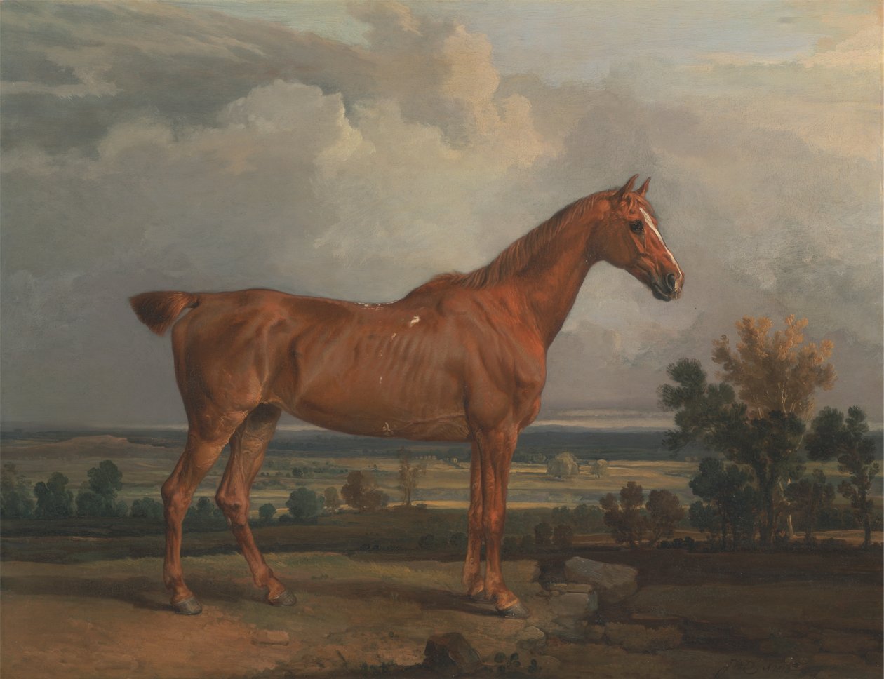 Jæger i et landskab af James Ward