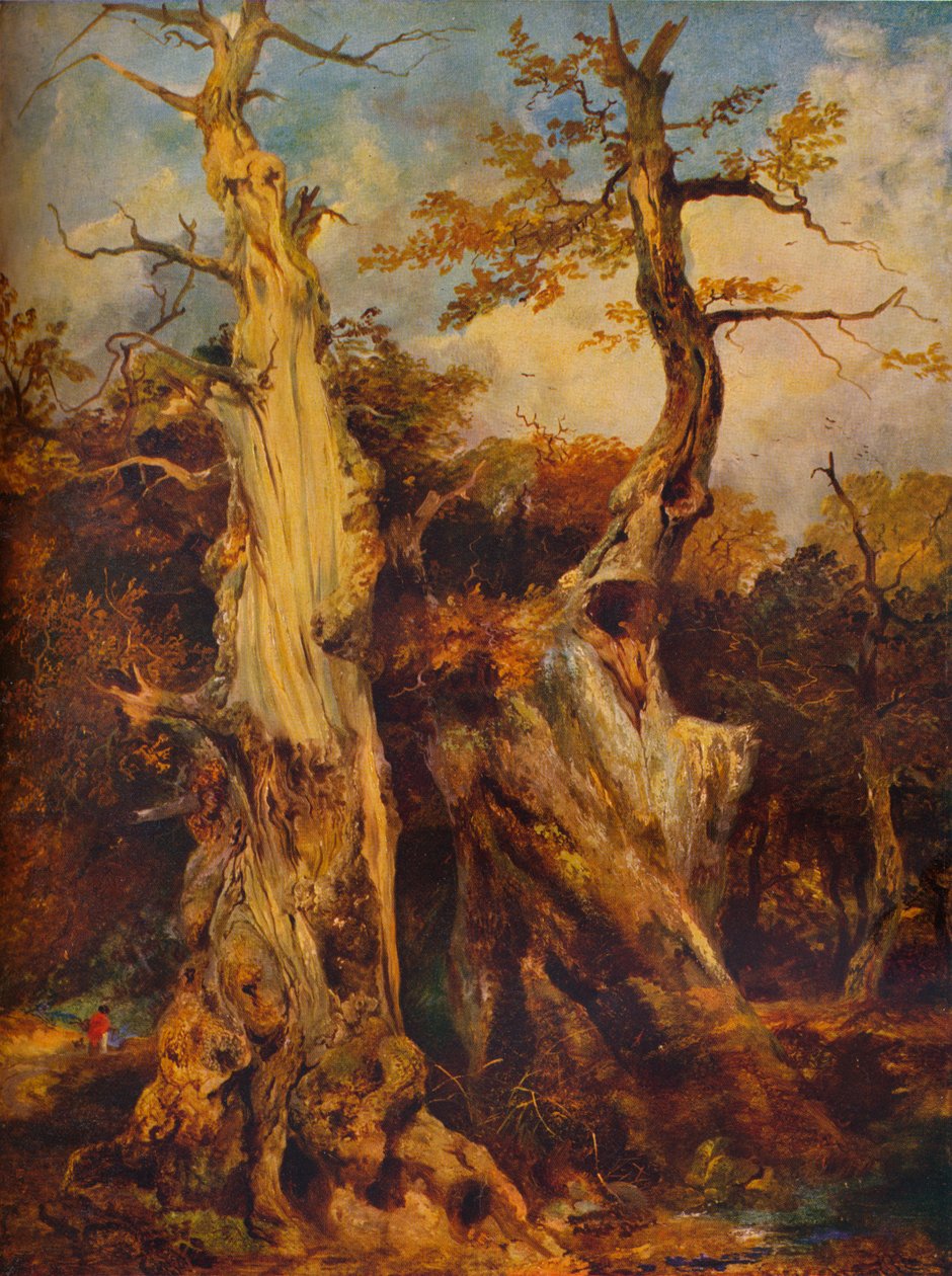 I skoven, c1800-tallet af James Ward