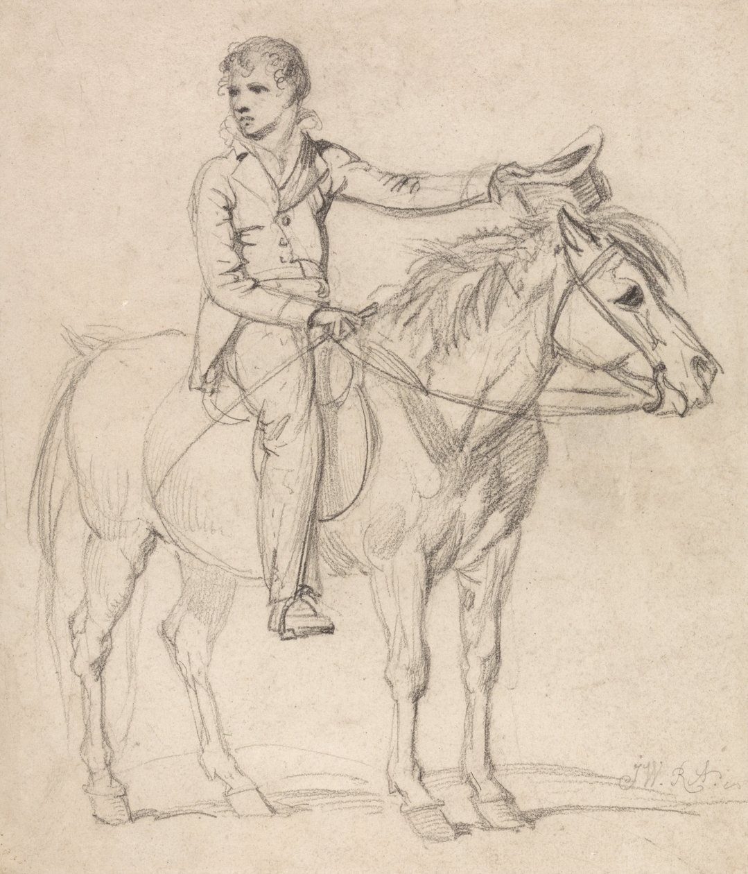 Lord Stanhope (senere jarl af Chesterfield) som dreng, ridende på en pony af James Ward