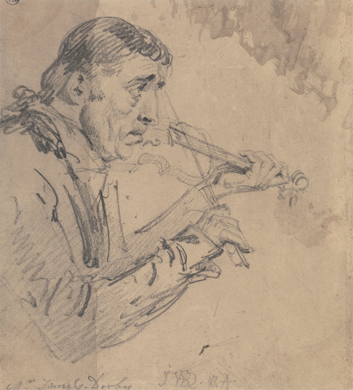 Mr. James Derby spiller violin af James Ward