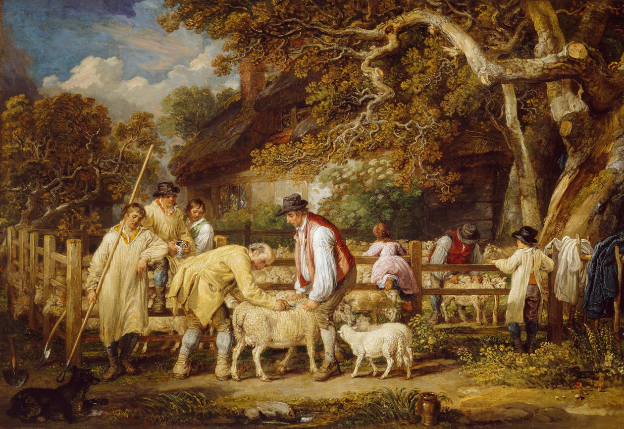 Fåreredning, 1828 af James Ward