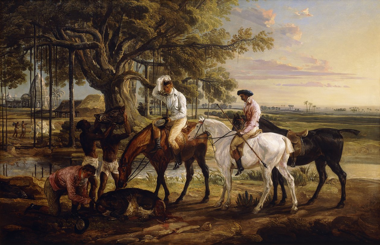 Sir Charles Blunt ved ornens død, 1816 af James Ward