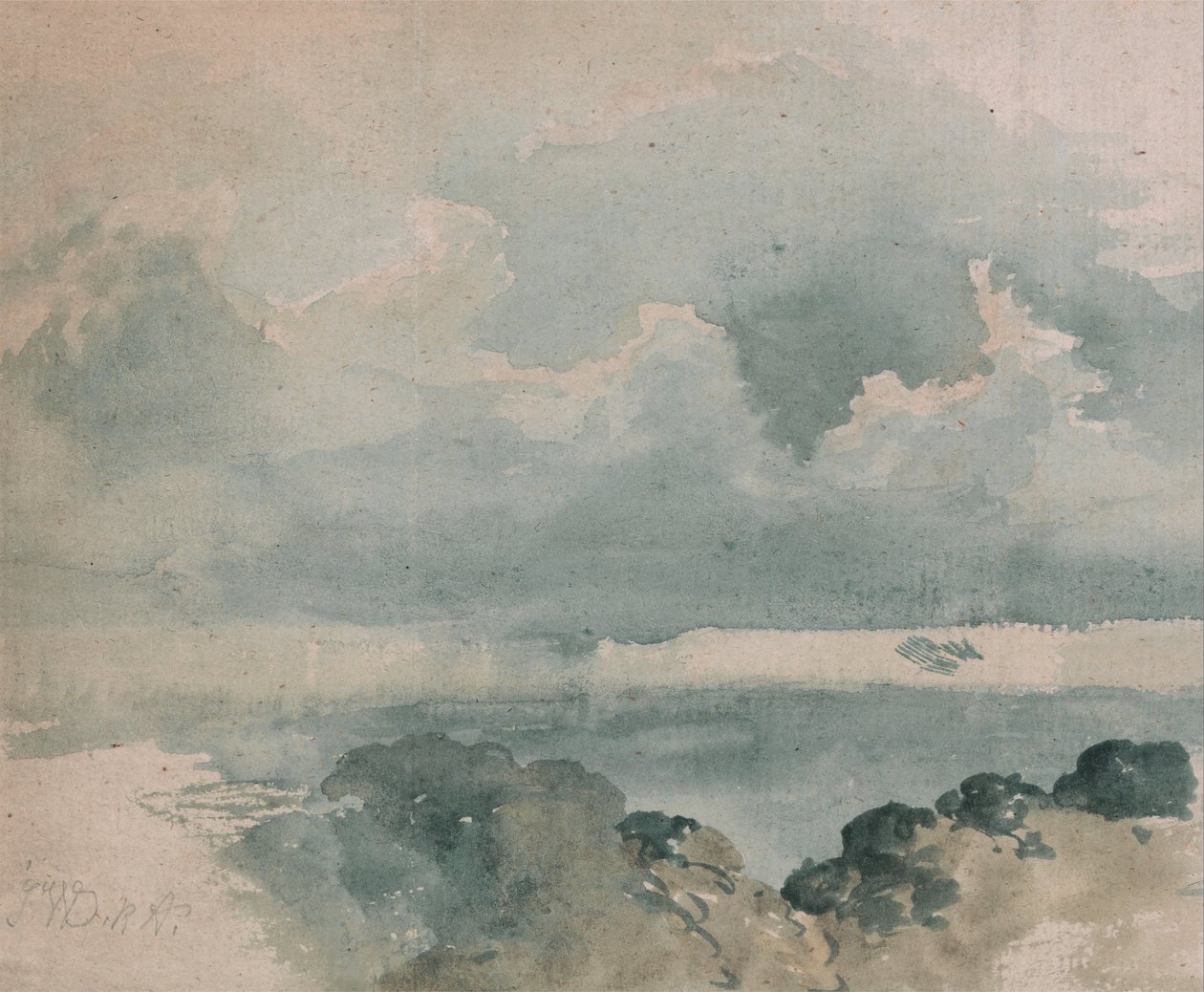 Studie af himlen af James Ward