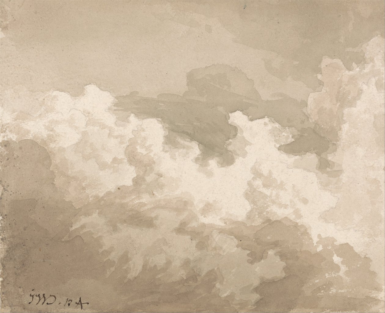 Studie af himlen af James Ward