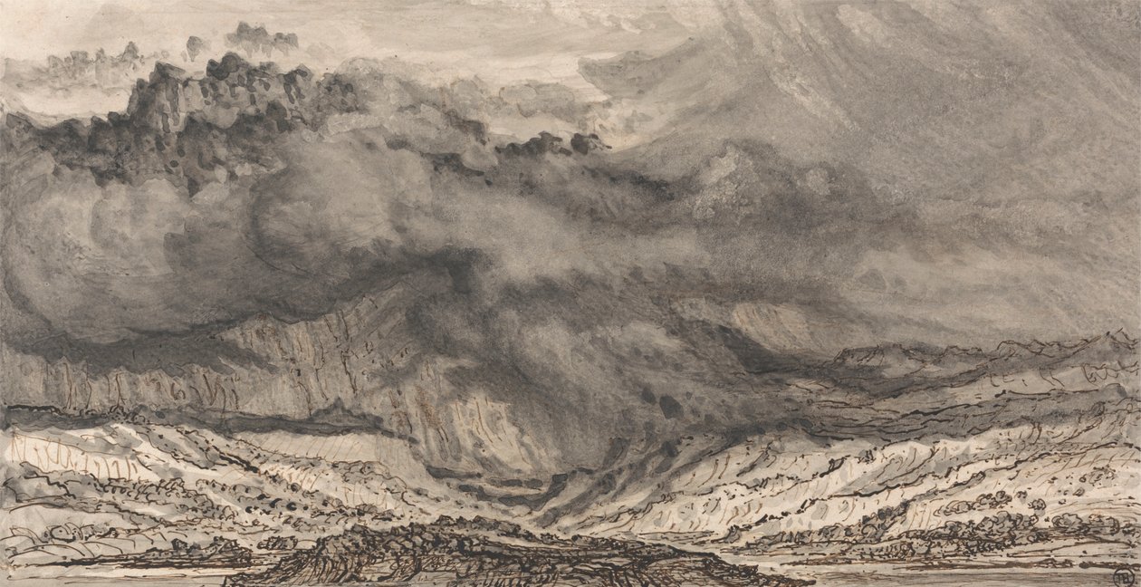 Snowdon, en storm der nærmer sig af James Ward