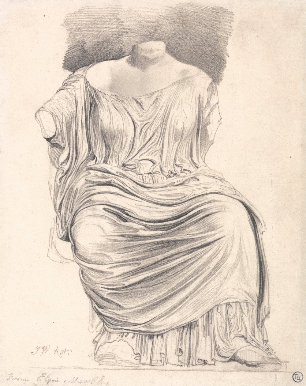 Studie af skulptur: fra Elgin Marbles af James Ward