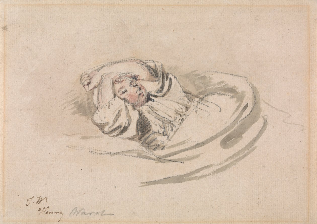 Kunstnerens søn, Henry, sover af James Ward