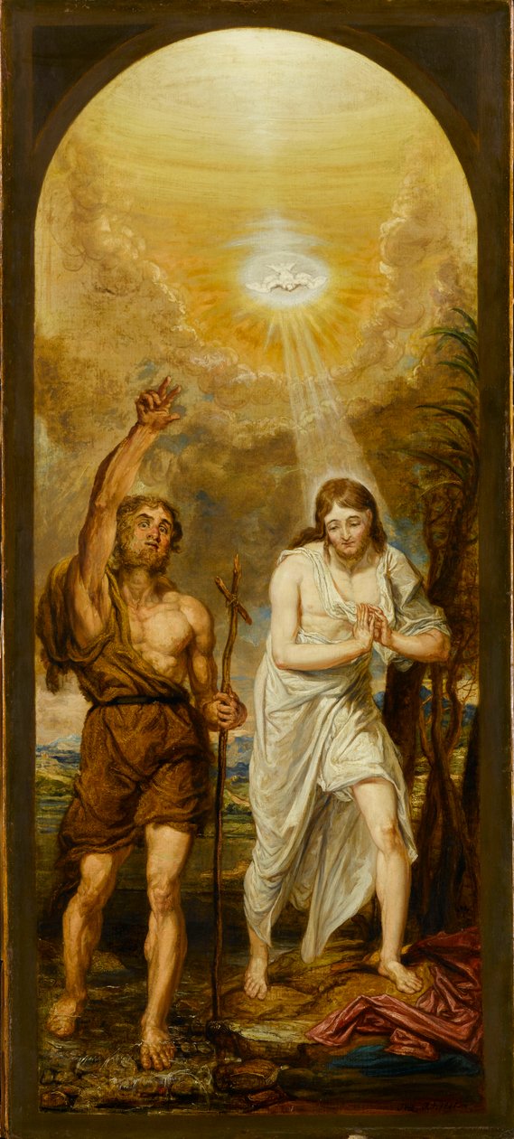 Kristi dåb, 1841. af James Ward