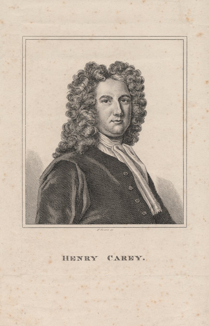 Henry Carey, graveret af R. Grave, ca. 1800 af James Wasdail