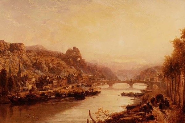 The Castle of Beauvine, Durant Belguim (s.& d. af James Webb