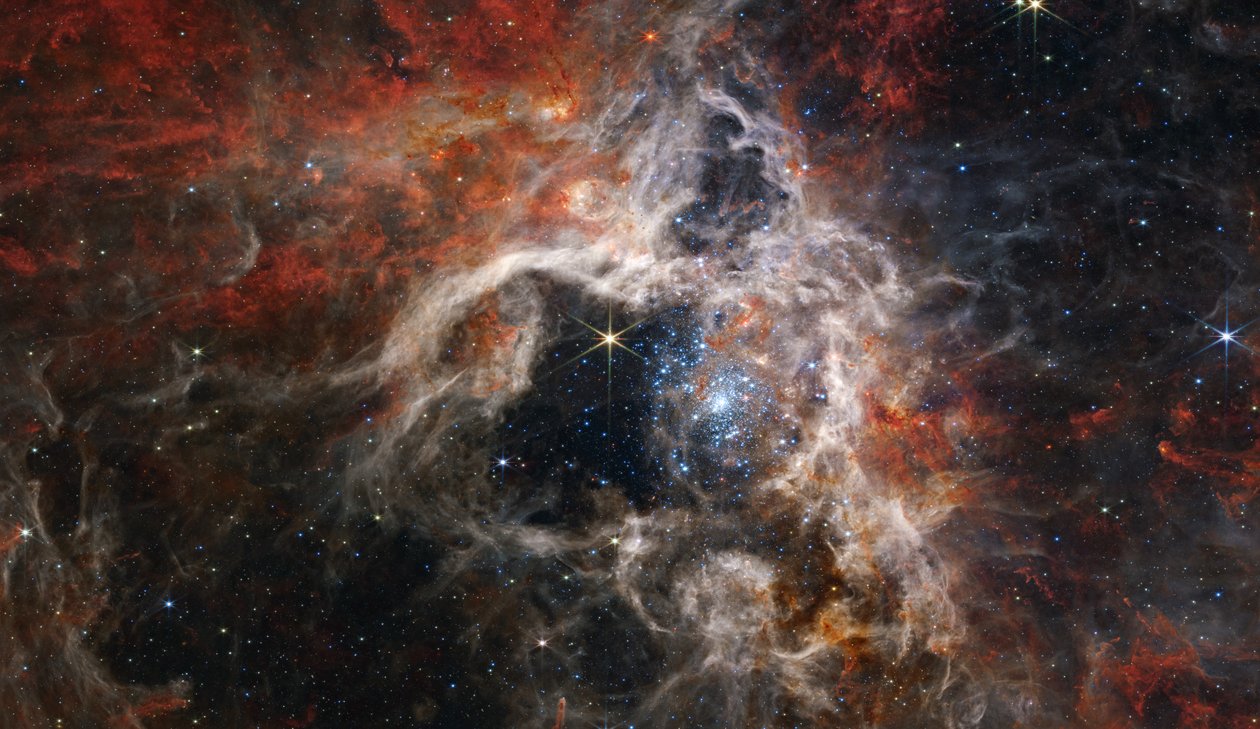 En kosmisk tarantel af James Webb Space Telescope (NASA)