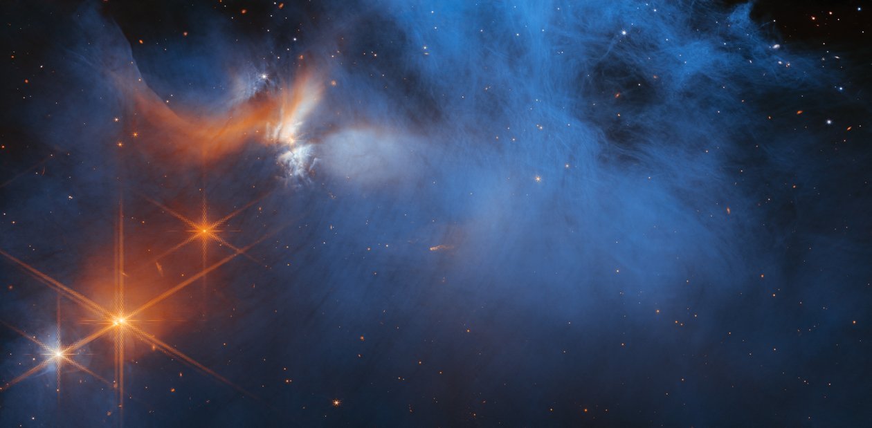 Chamaeleon I Molecular Cloud (NIRCam-billede) af James Webb Space Telescope (NASA)