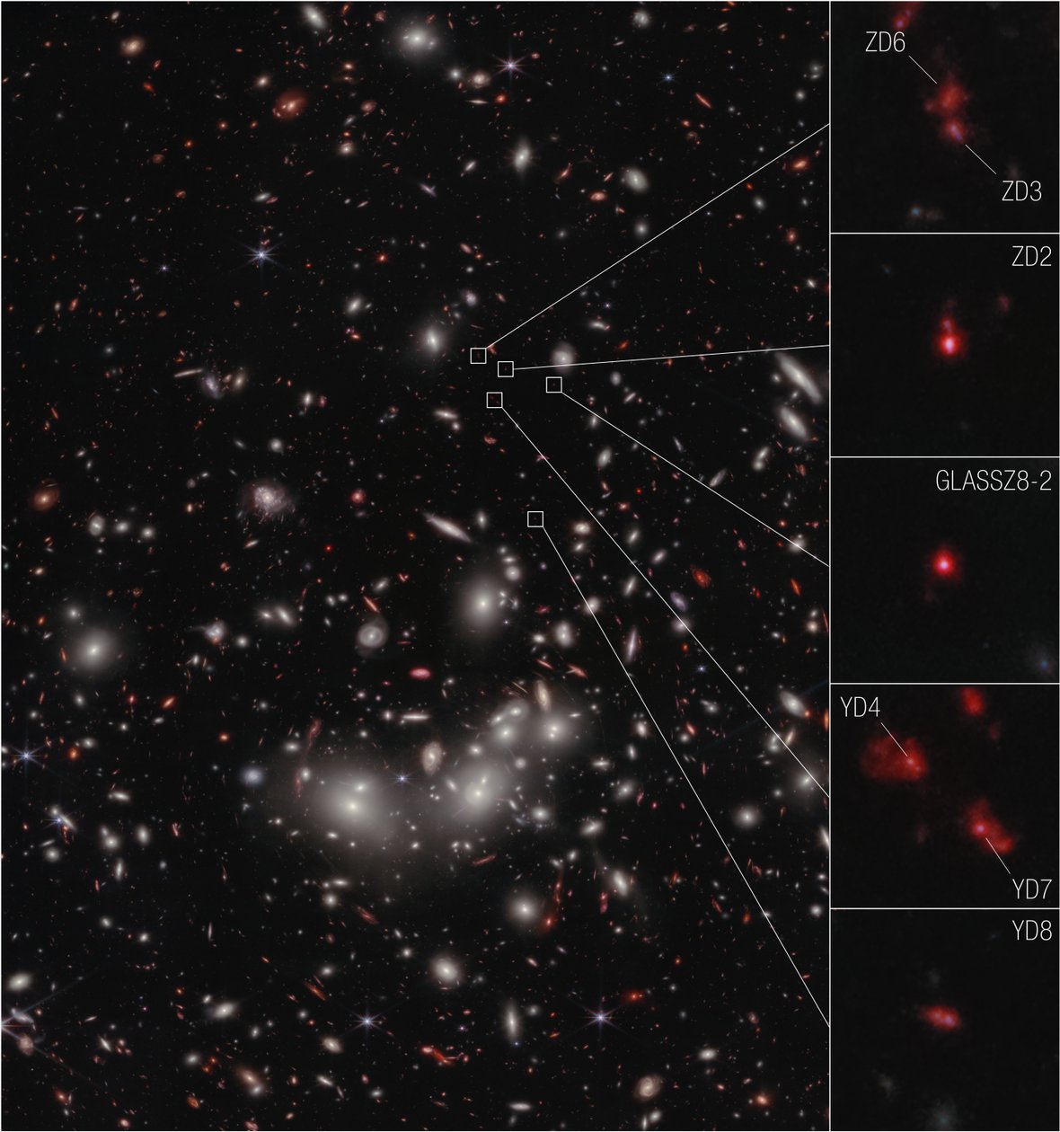Galaxy Protocluster (NIRCam Image) af James Webb Space Telescope (NASA)