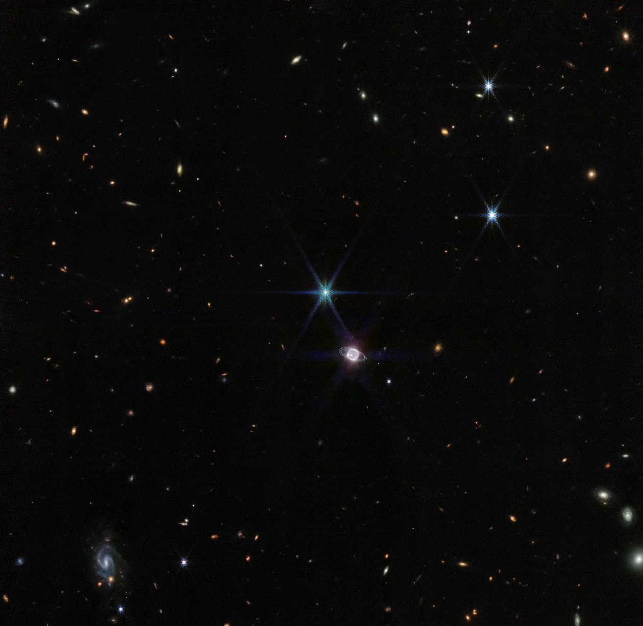 Neptune Wide Field (NIRCam) af James Webb Space Telescope (NASA)