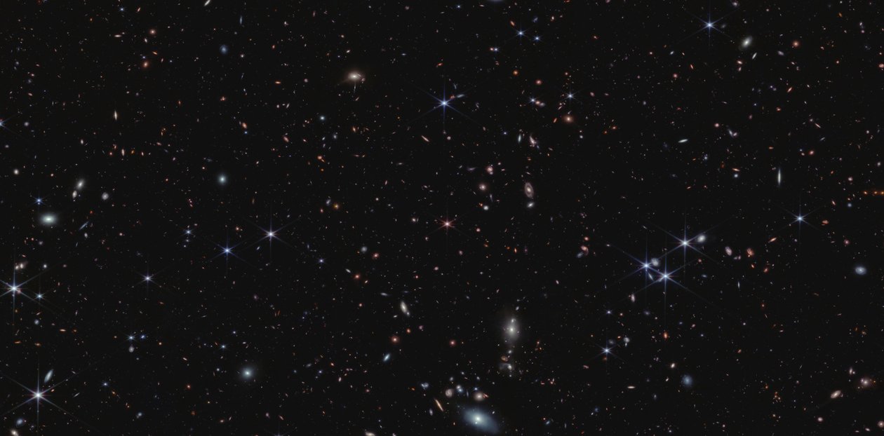 Quasar J0100+2802 (NIRCam-billede) af James Webb Space Telescope (NASA)