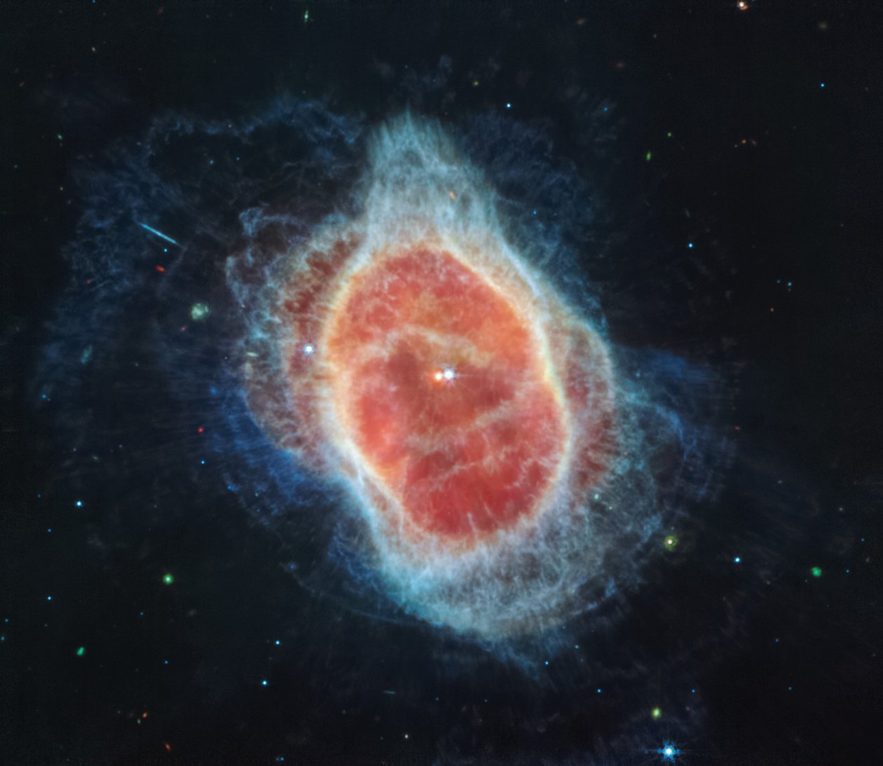 Southern Ring Nebula (MIRI-billede) af James Webb Space Telescope (NASA)
