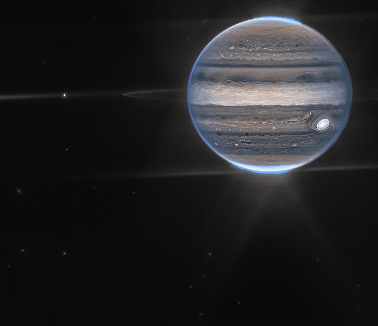 Webbs Jupiter-billeder viser Auroras, Hazes af James Webb Space Telescope (NASA)