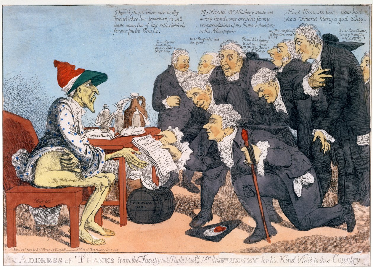 En takketale fra fakultetet til højre Hon. Hr. Influenzy for sit venlige Besøg i Landet, 1803 af James West