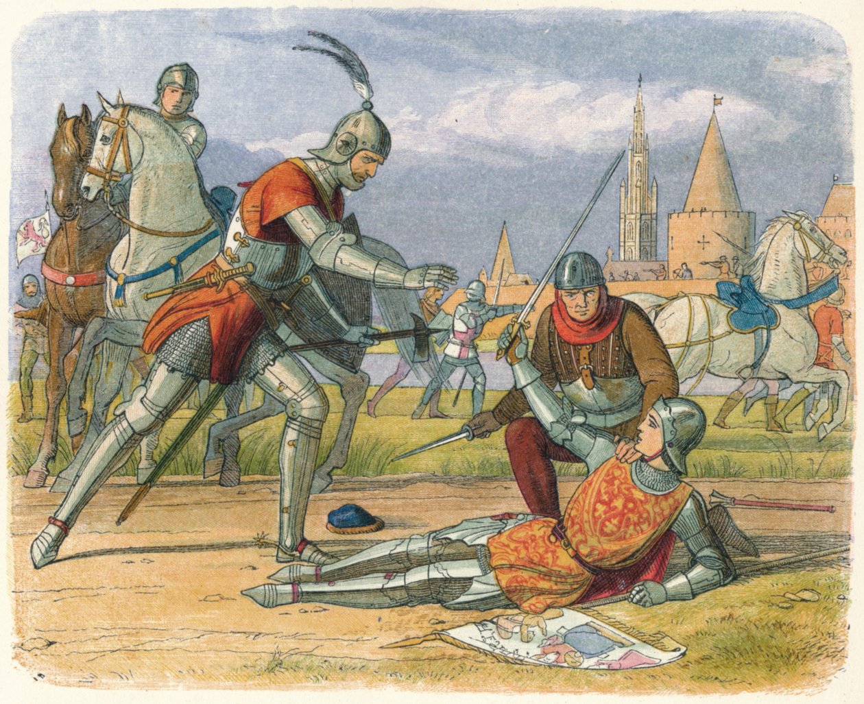 Tilfangetagelse af tjenestepigen, 1430 18640 af James William Edmund Doyle