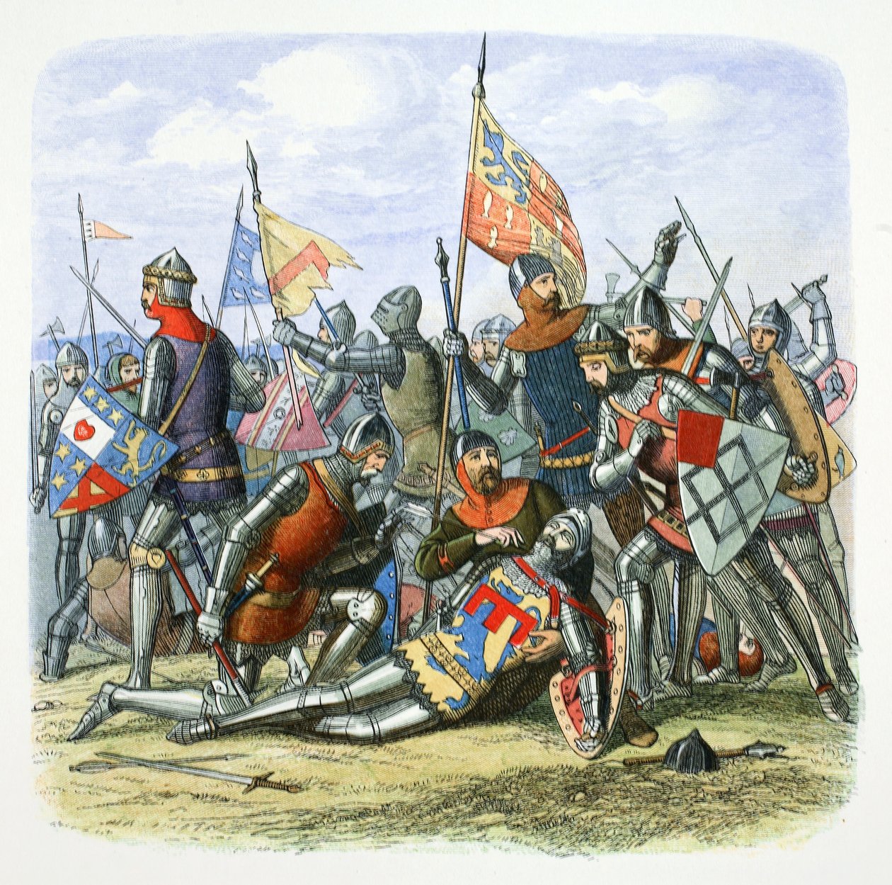Harry Hotspur Sir Henry Percys død, Shrewsbury, Shropshire, 1403 1864. af James William Edmund Doyle