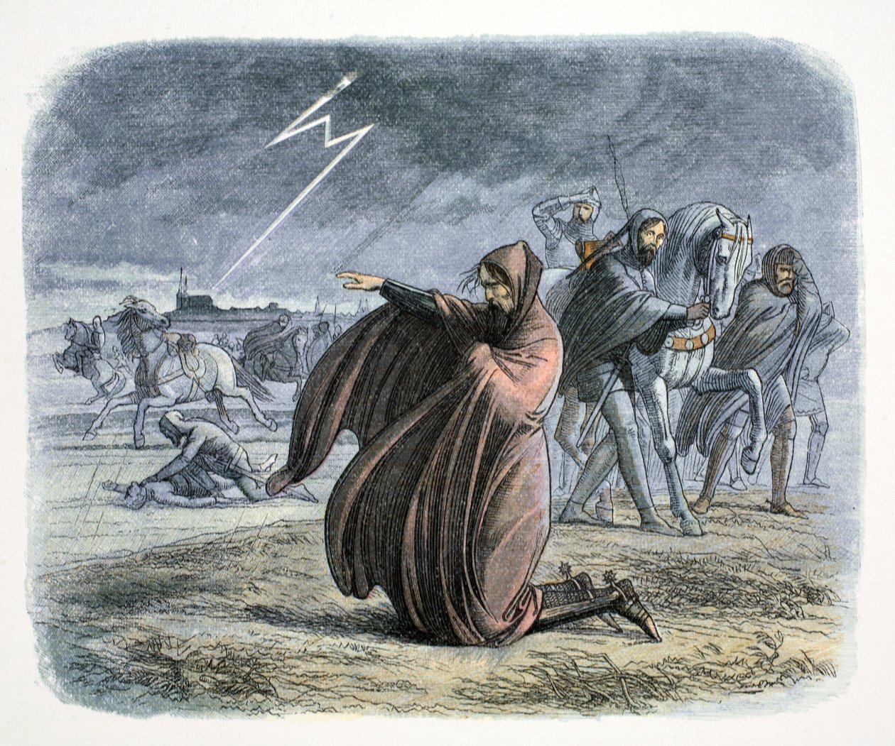 Edward III af England lover, at han vil slutte fred, 1360 1864 af James William Edmund Doyle
