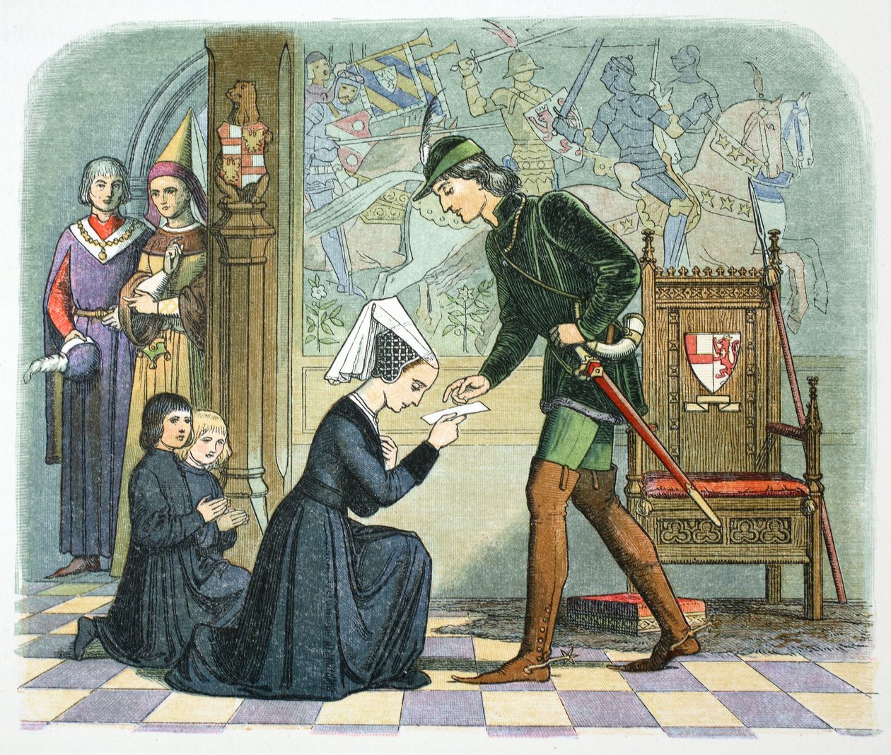 Edward IV af England og Lady Elizabeth Grey, 1464 1864 af James William Edmund Doyle